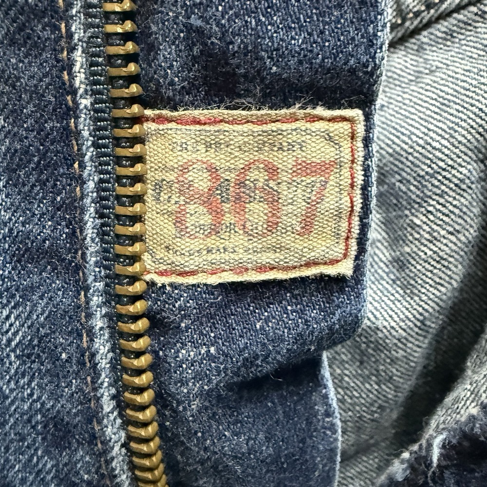 MENS POLO RALPH LAUREN CLASSIC 867 STRAIGHT BLUE‎ DENIM JEANS SIZE 38 X 30 EUC - Picture 7 of 12